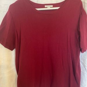 Erin London XL Cranberry Shirt Sleeve Like New Women’s Top